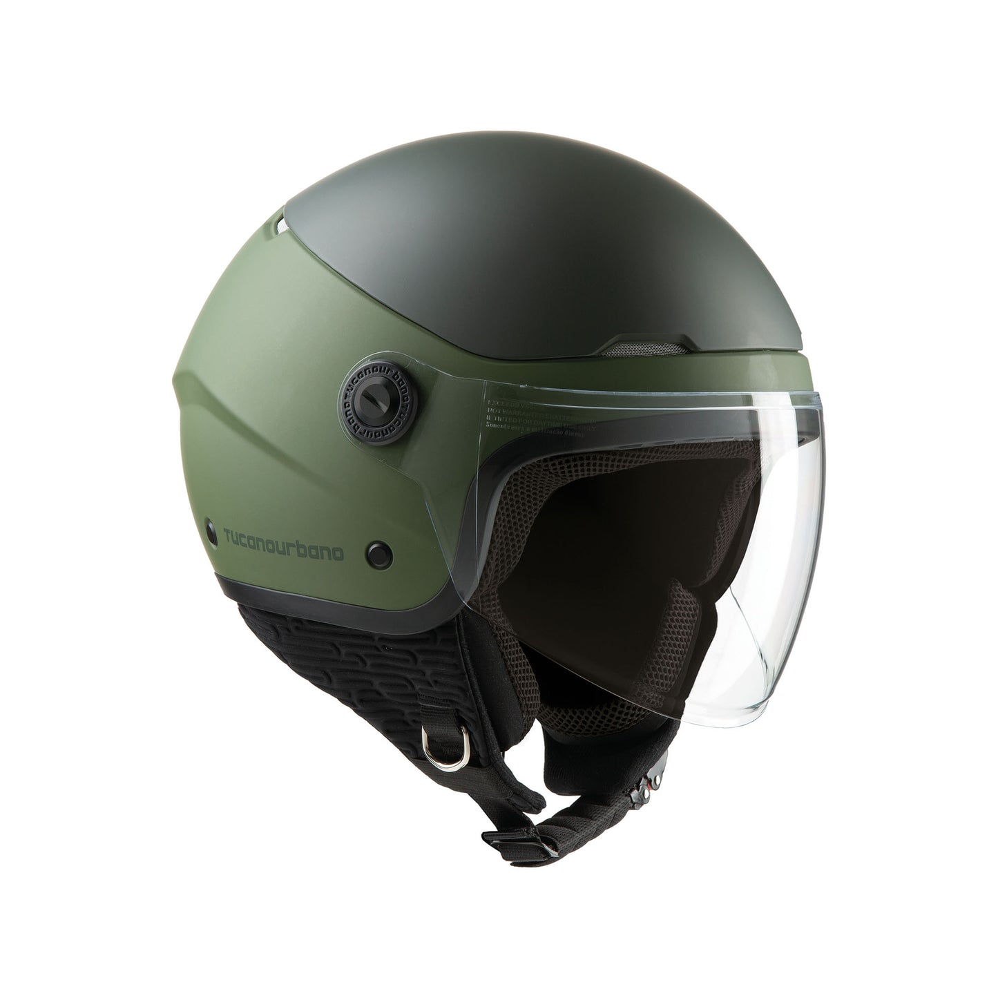 Tucano Urbano El’Pop Demi-Jet Helmet, Matt Airborne Green