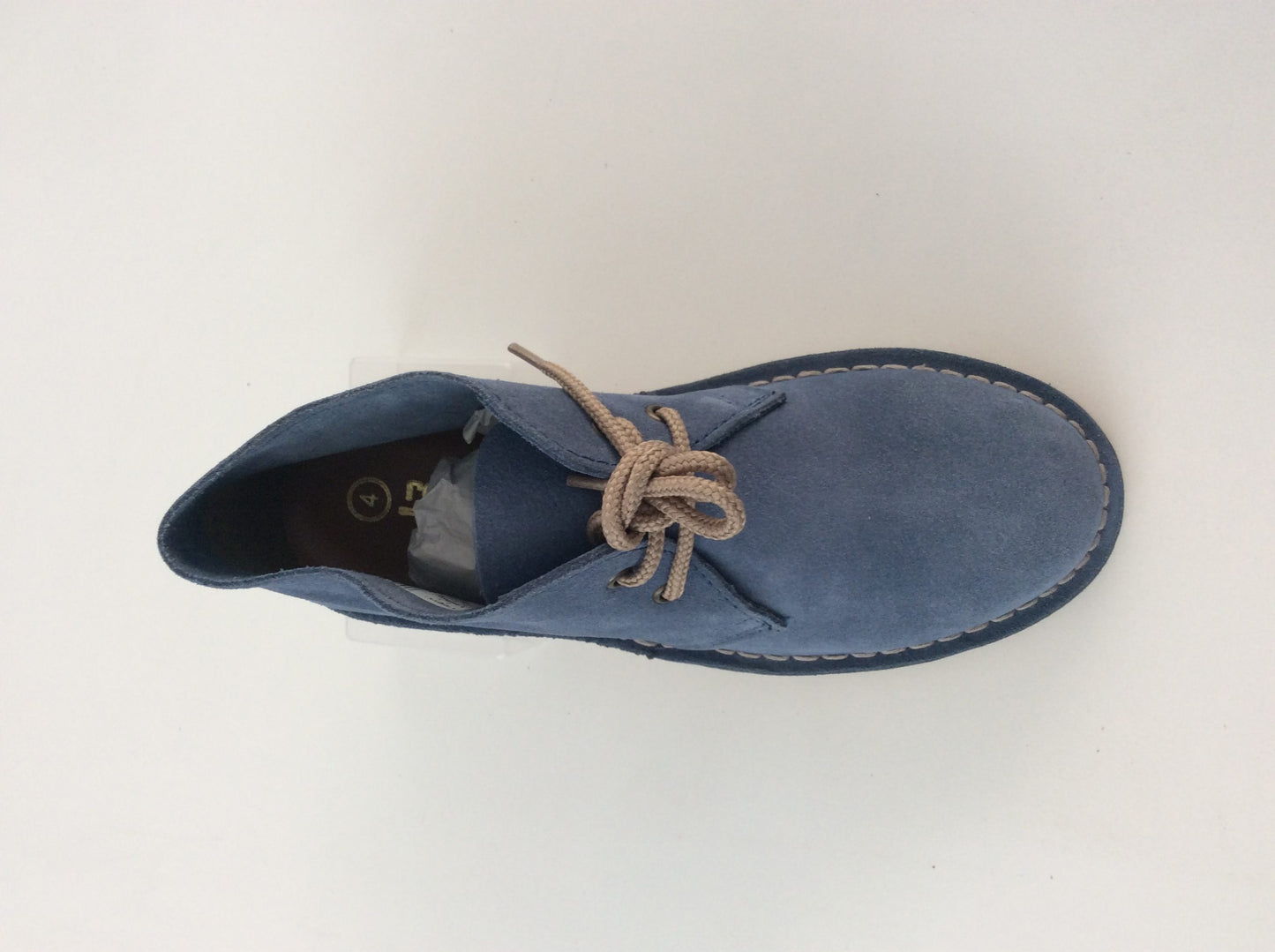 Roamers Classic Ladies Desert Boots, Denim Blue