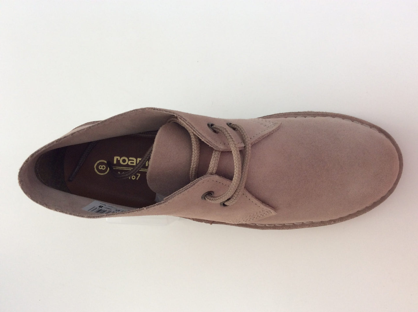 Roamers Classic Style Desert Boots, Stone