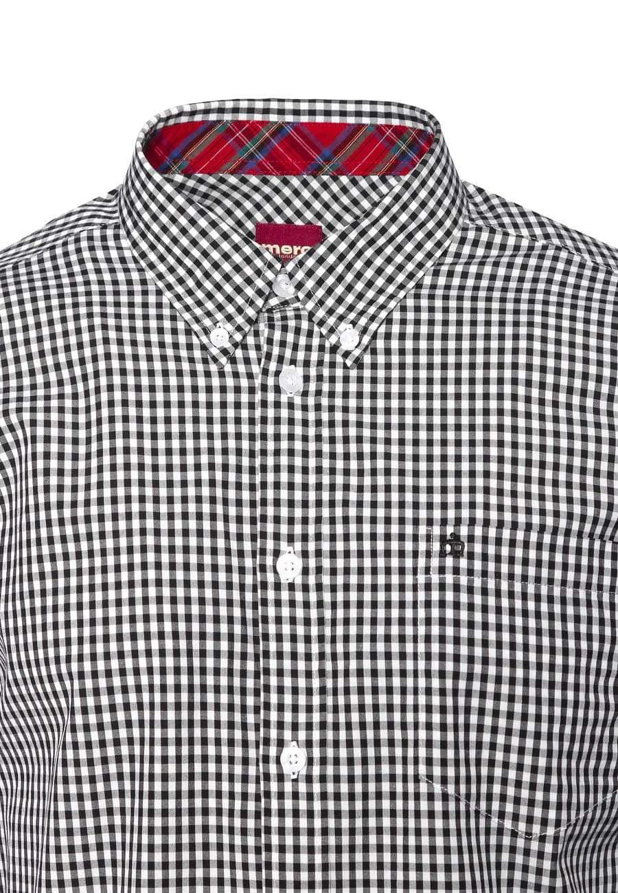 Merc ‘Japster’ Gingham Long Sleeved Shirt