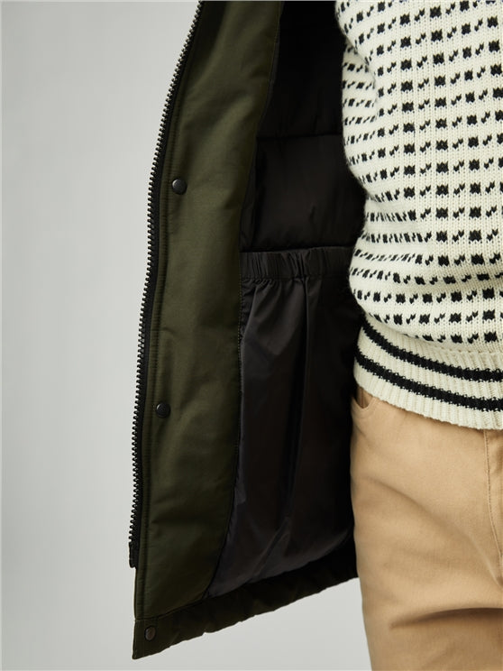 Ben Sherman Heavy Parka, Camouflage Green