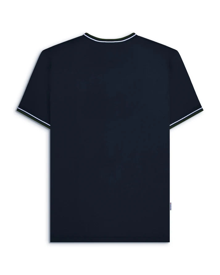 Lambretta Twin Tipped Pique T-Shirt, Navy