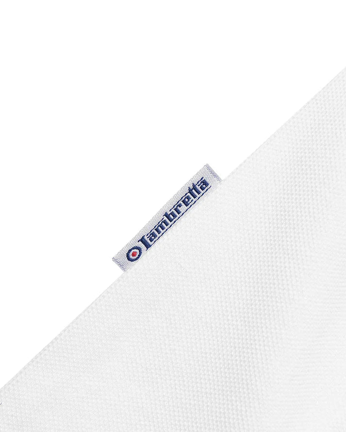 Lambretta Triple Tipped Pique T-Shirt, White