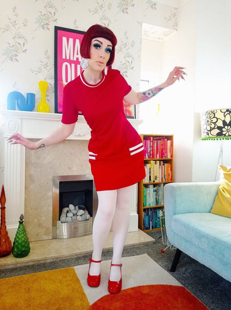 Love Her Madly ‘Lu Lu’ Red Mod Dress