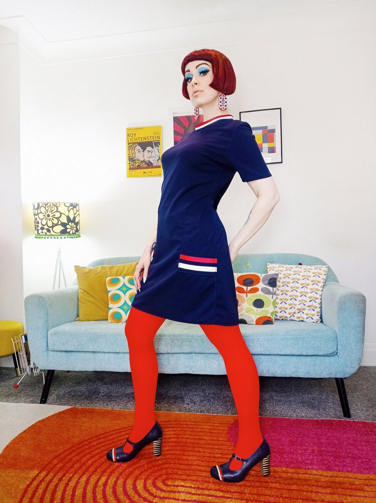 Love Her Madly ‘Maisy’ Blue Mod Dress