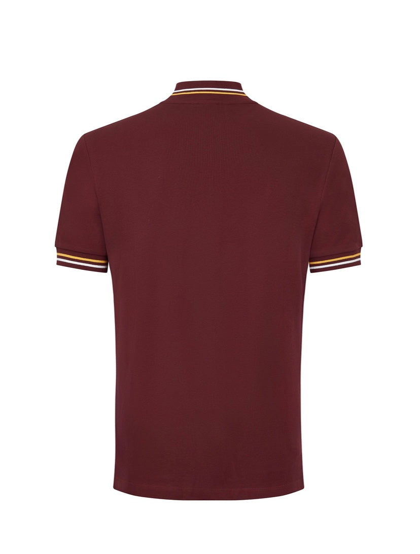 Merc ‘Colliford’ Short Sleeved Cycling Shirt, Burgundy
