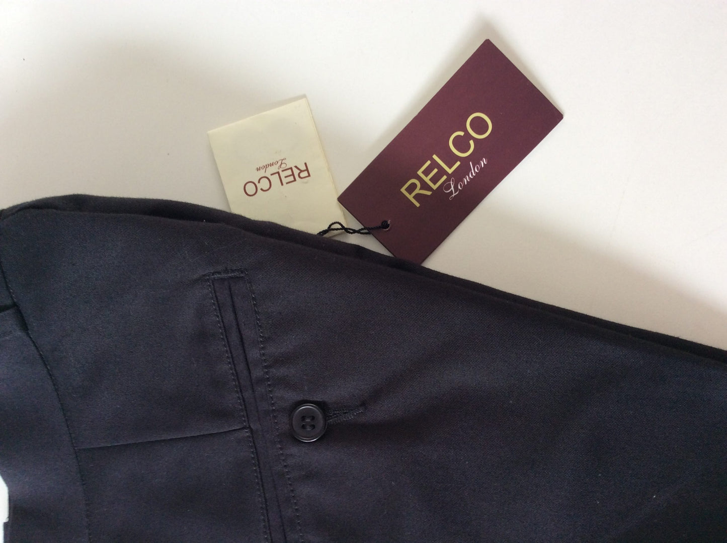 Relco Black Sta-Press Trousers