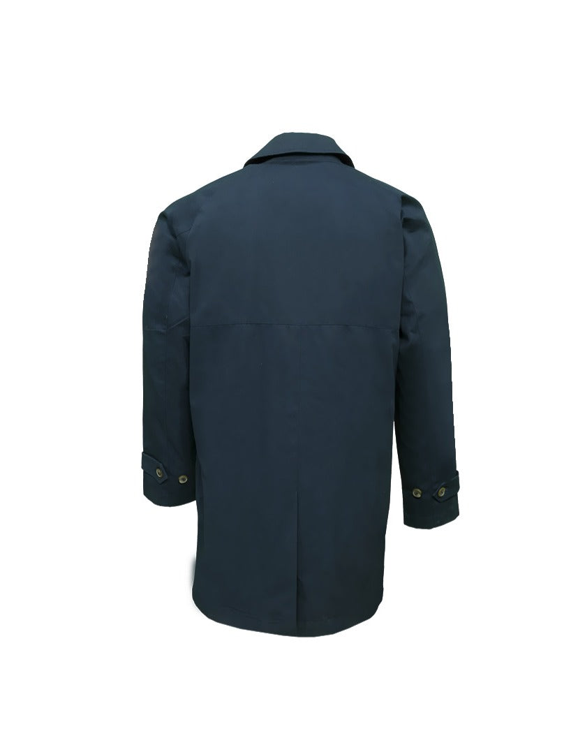 Rain Mac Coat from Real Hoxton, Navy