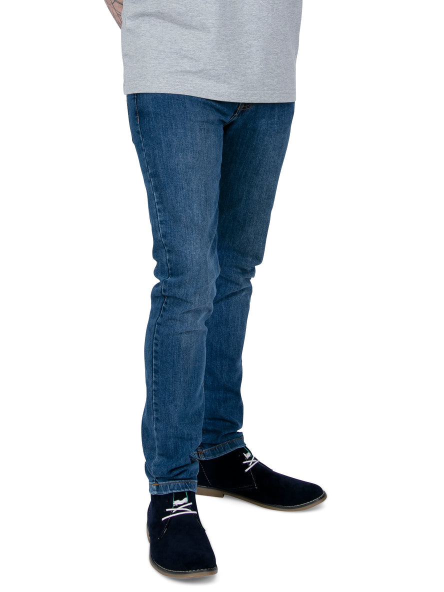 Relco Skinny Fit Stretch Jeans, Stone Wash