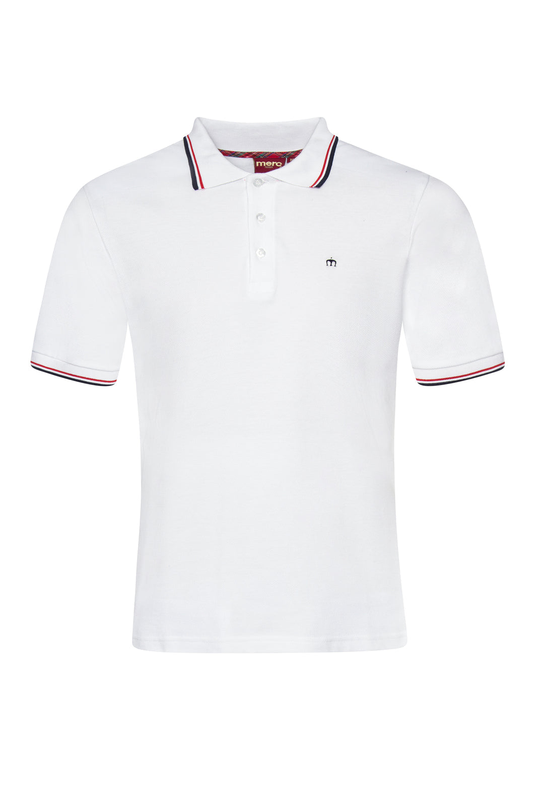 Merc ‘Card’ Polo Shirt, White