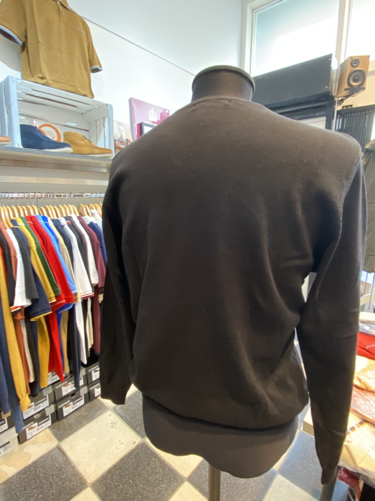 SALE Round Neck, Long Sleeved Jumper from Lizard King, Black