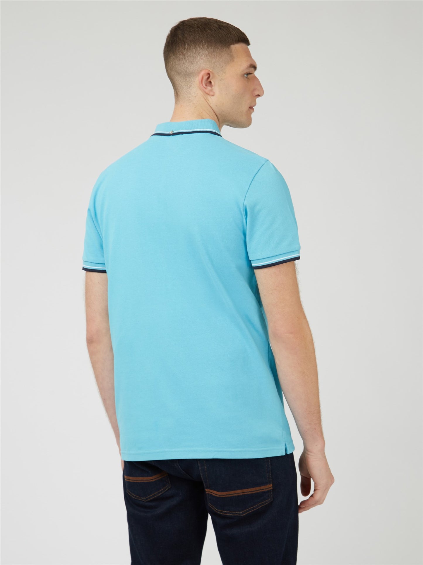 SALE Ben Sherman Polo Shirt, Aqua