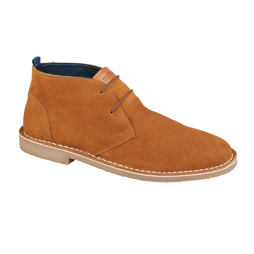 Roamers Heritage Range 2-Eyelet Desert Boots, Tan