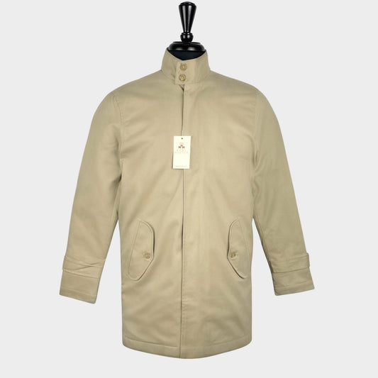 Quilted Mac Coat from Real Hoxton, Beige