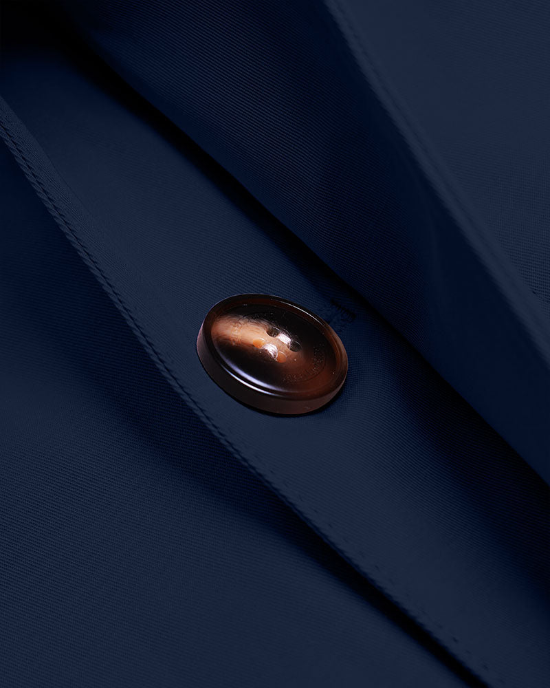 Lambretta Coated Mac Coat, Navy