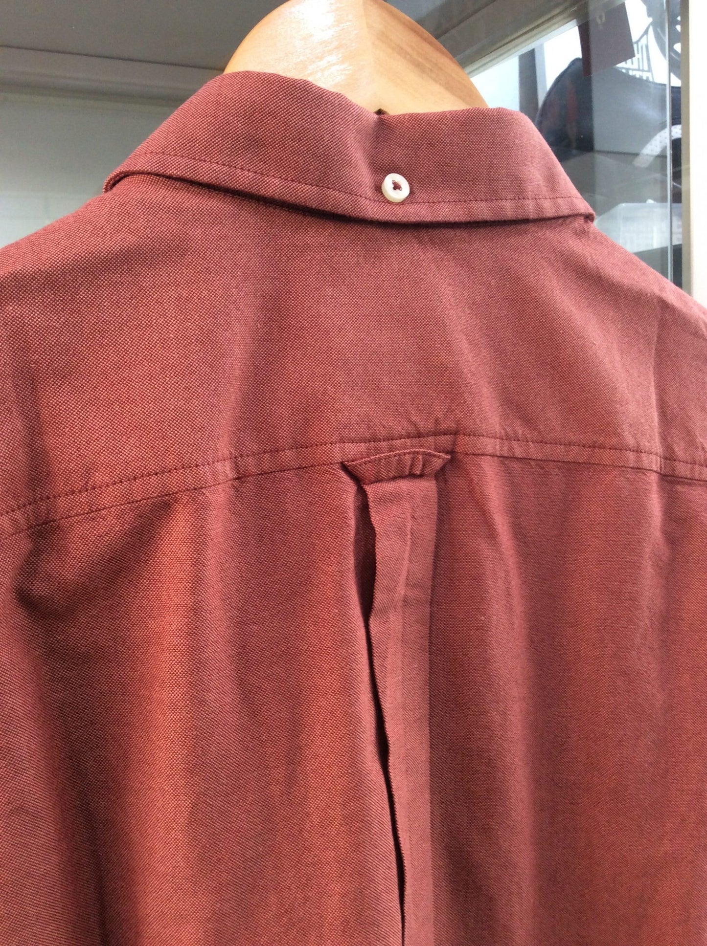 Ben Sherman Short Sleeved Cotton Oxford Shirt, Dark Pink