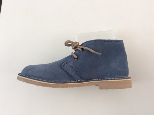 Roamers Classic Ladies Desert Boots, Denim Blue