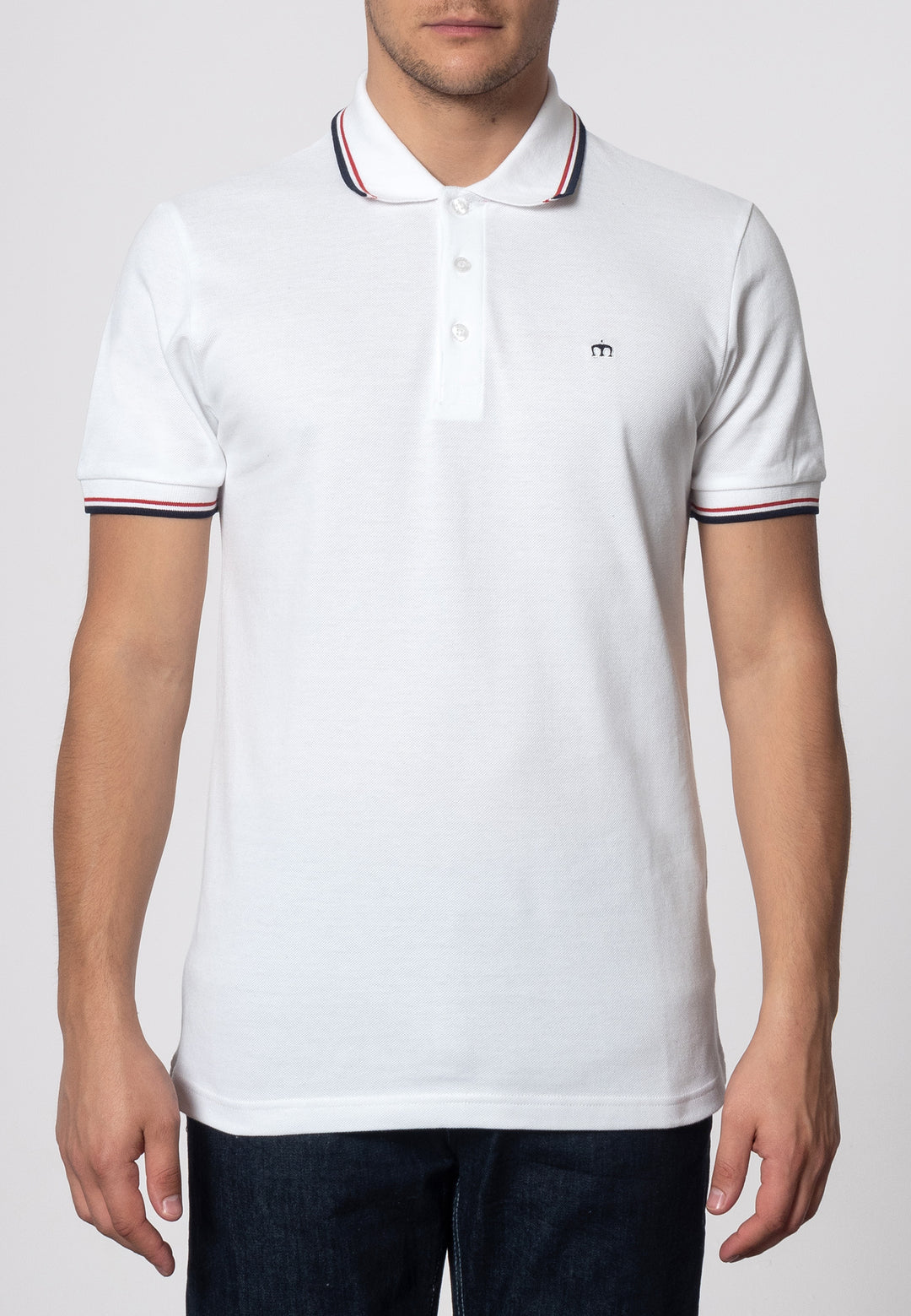 Merc ‘Card’ Polo Shirt, White