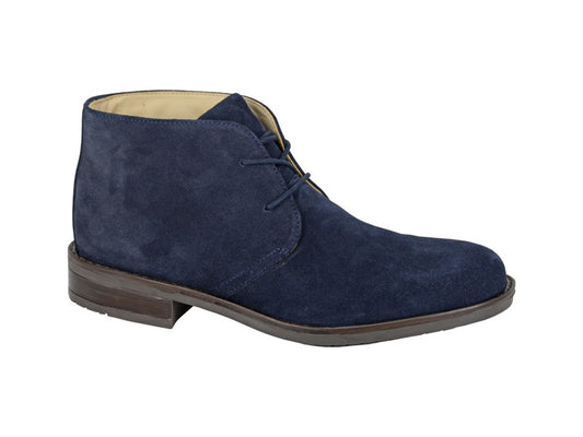 Roamers Suede 2 Eye Chukka Boot, Navy