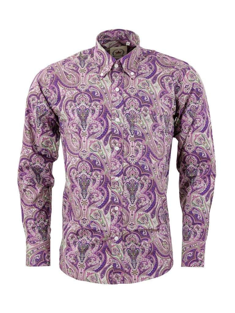 Relco Paisley Shirt, Purple