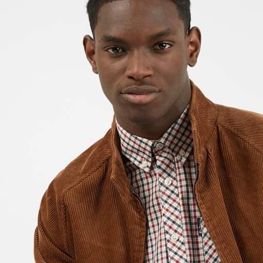 Ben Sherman Long-Sleeved Cotton Checked Shirt, Red