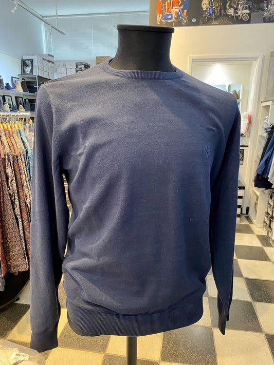 SALE Round Neck, Long Sleeved Jumper from Lizard King, Navy