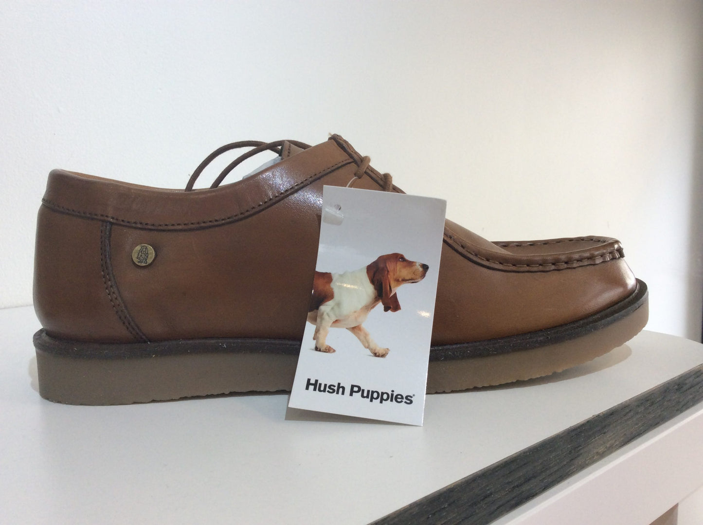 Hush Puppies Will Wallabee Lace Up Shoes, Tan