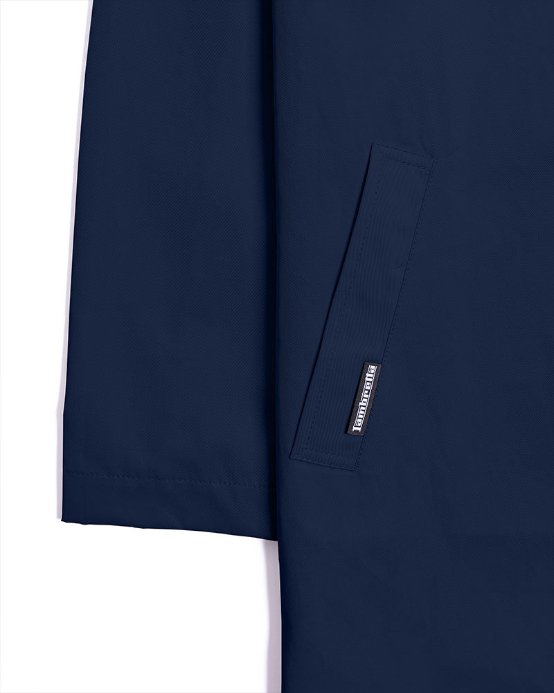 Lambretta Coated Mac Coat, Navy