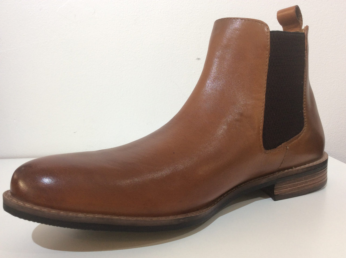 Roamers Leather Gusset Chelsea Boots, Tan