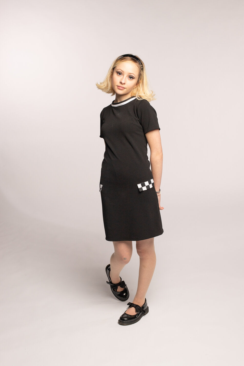 Love Her Madly ‘Pauline’ Black & White Two-Tone, Ska Dress