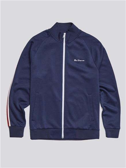 Ben Sherman Zip Track Top, Marine Blue