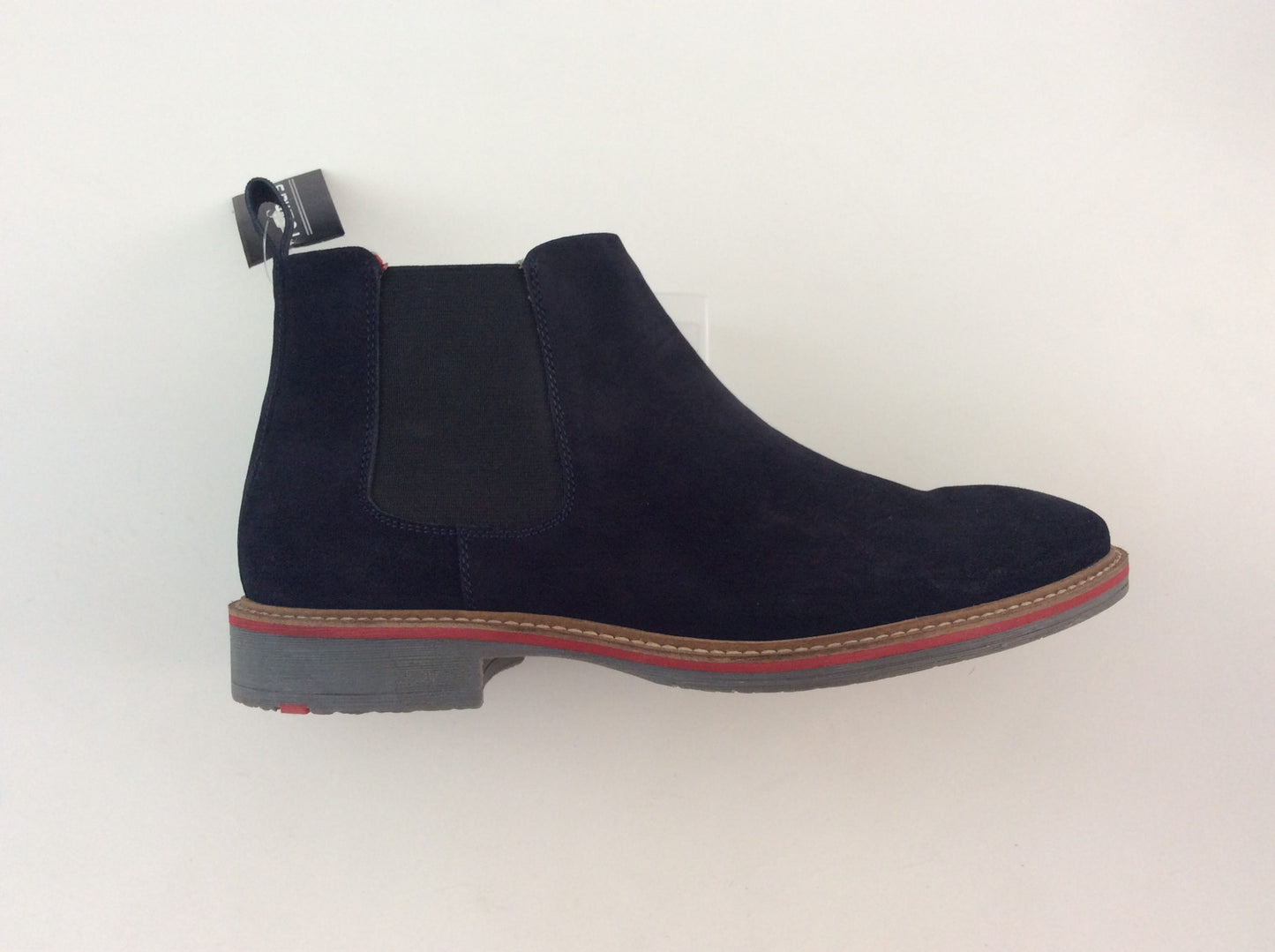 Roamers Suede Chelsea Boots, Navy
