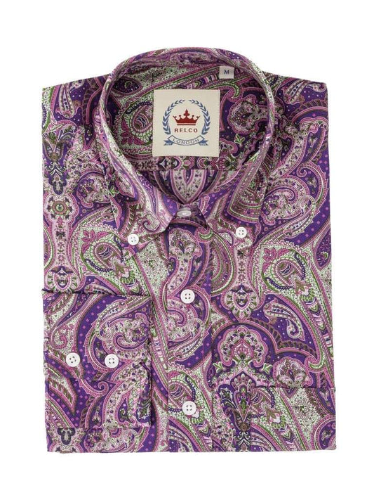 Relco Paisley Shirt, Purple