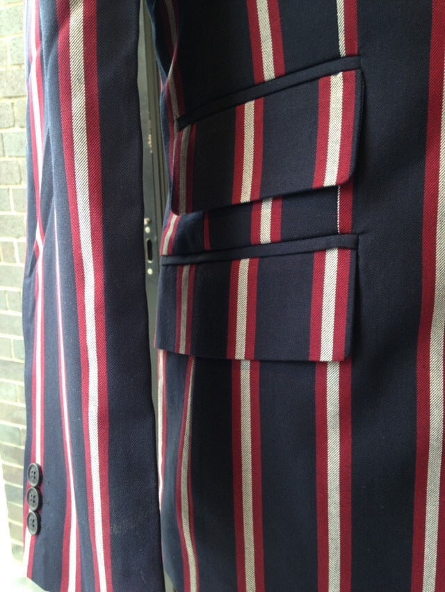 Merc ‘Hemmingway’ Striped Boating Blazer