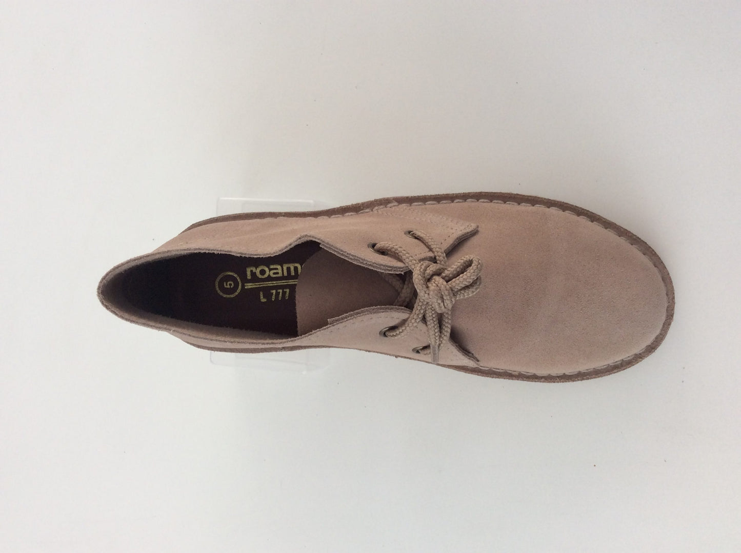 Roamers Classic Ladies Desert Boots, Light Taupe