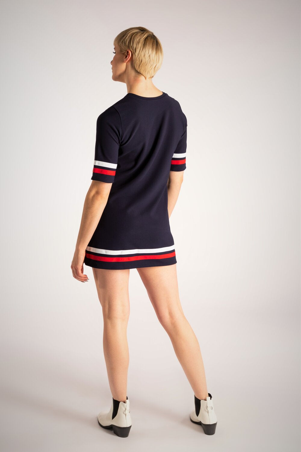 Love Her Madly ‘Bridget’ Navy with Red & White Dress