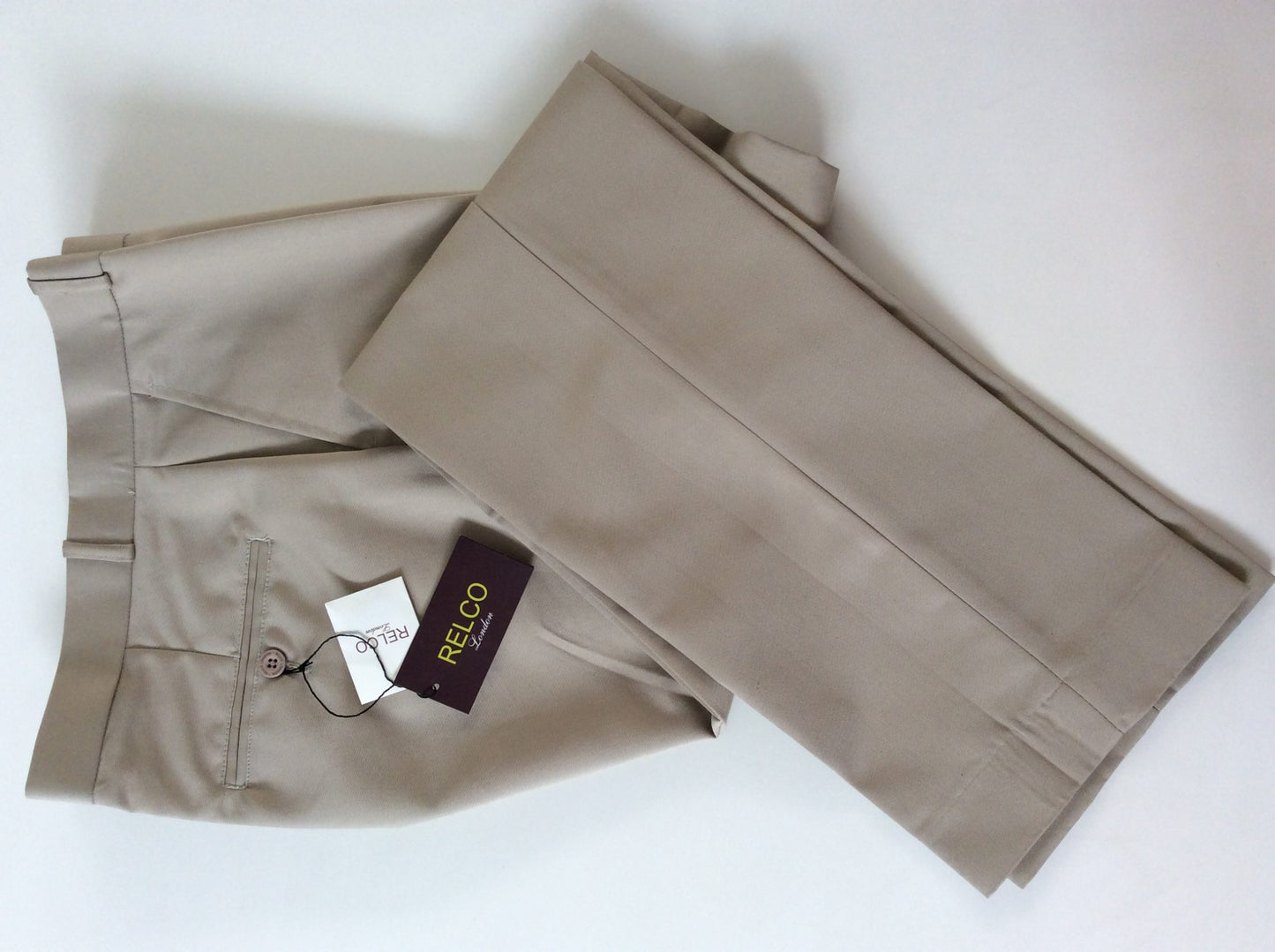 Relco Khaki Sta-Press Trousers