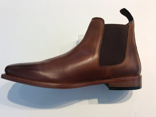 Kensington Classics Leather Chelsea Boots, Tan