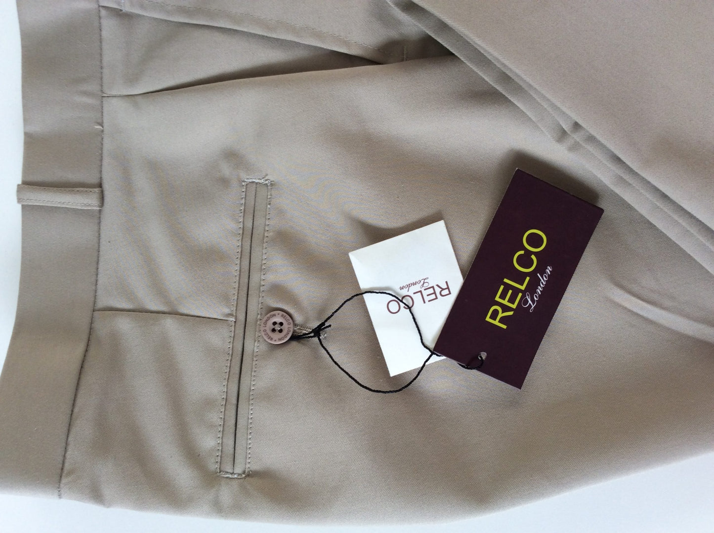 Relco Khaki Sta-Press Trousers