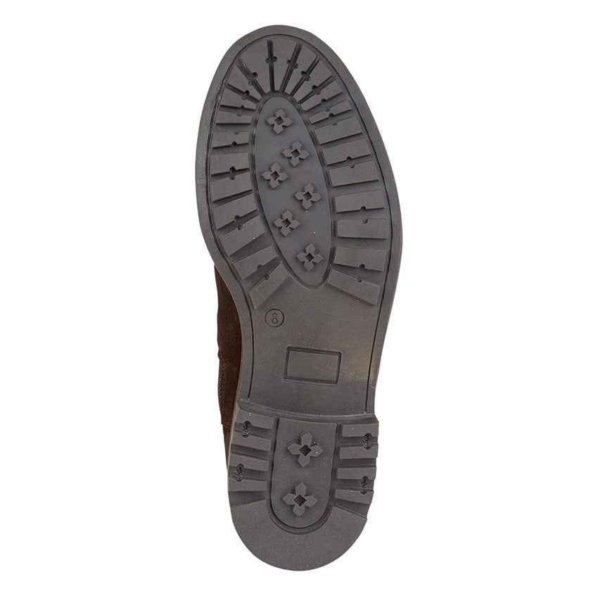 Roamers Twin Gusset Ankle, Chelsea Boot, Brown Suede