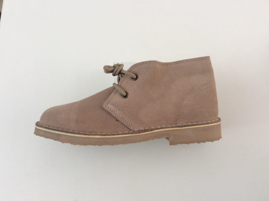 Roamers Classic Ladies Desert Boots, Light Taupe