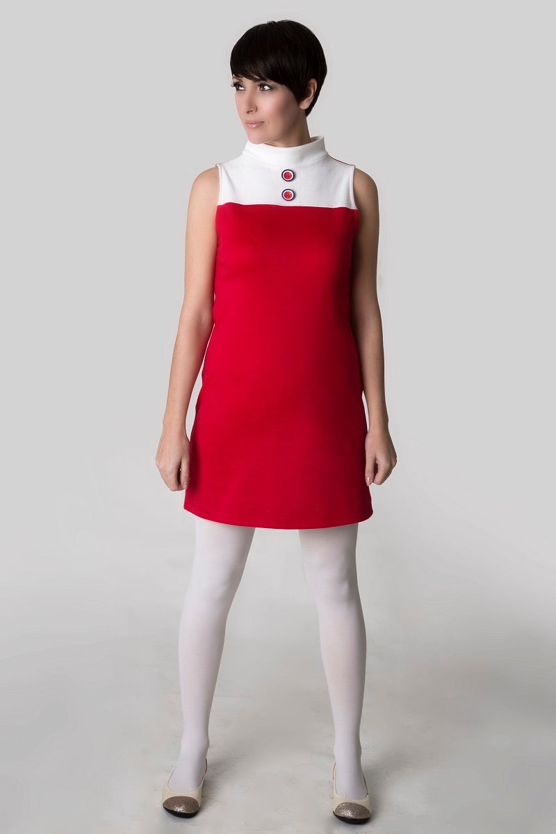 Love Her Madly ‘Lola’ Red Dress with White Detail