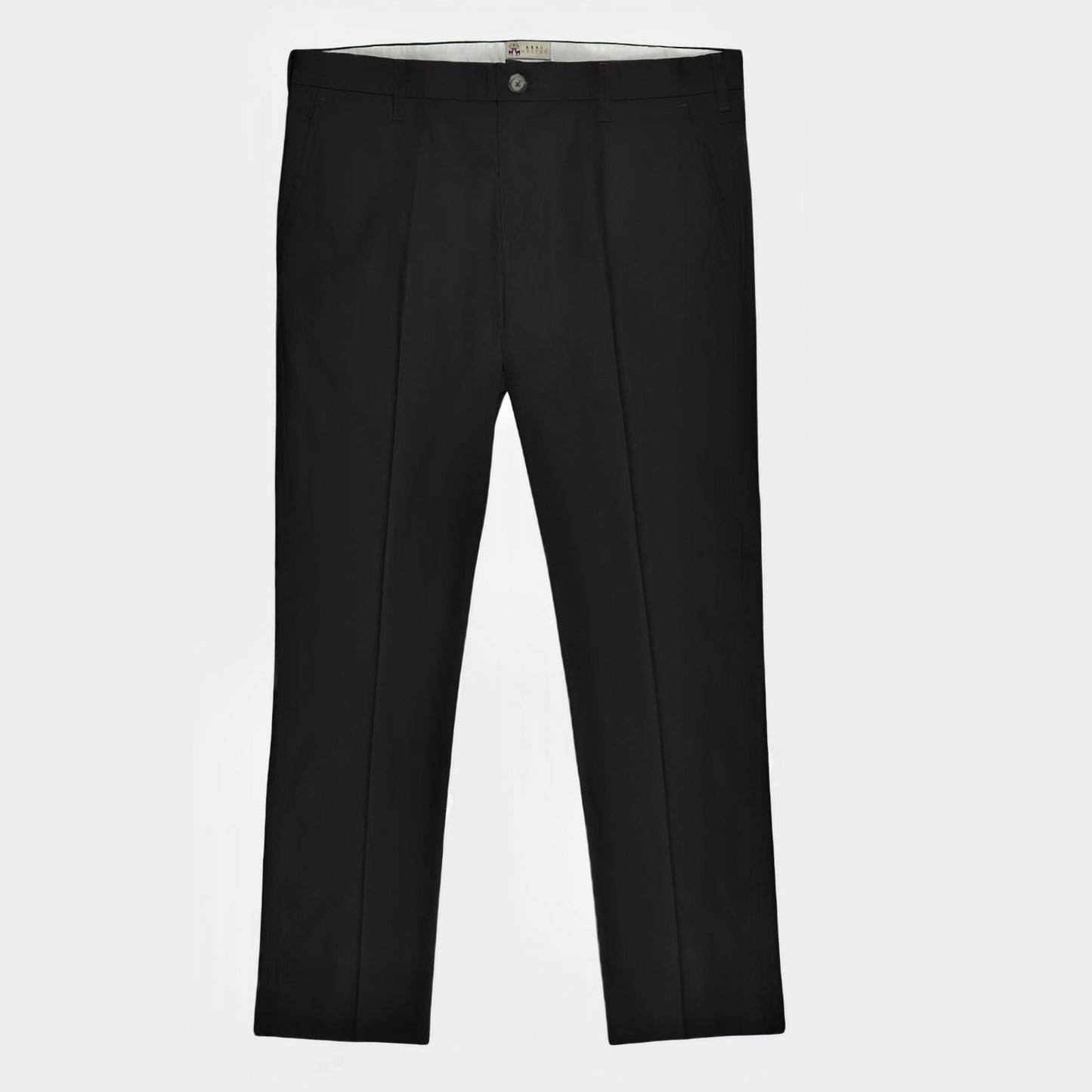 Black Sta-Press Trousers from Real Hoxton, Black
