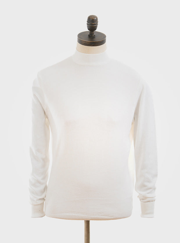 Art Gallery ‘Terence’ Long Sleeved Knitted Turtle Neck, Off White