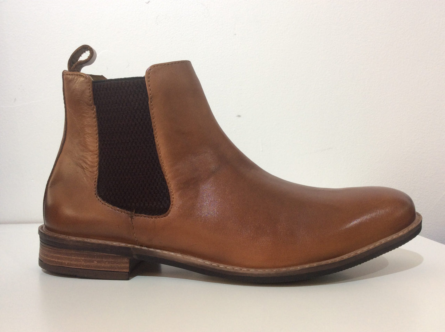 Roamers Leather Gusset Chelsea Boots, Tan