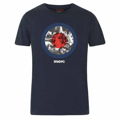 Merc ‘Granville’ T-Shirt, with Scooter Logo, Navy