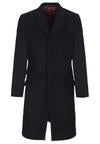 Merc ‘Walesby’ Wool Overcoat, Black