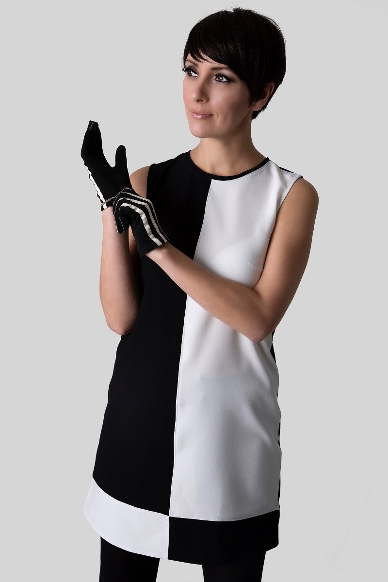 Love Her Madly ‘Martha’ Black & White Two-Tone Dress