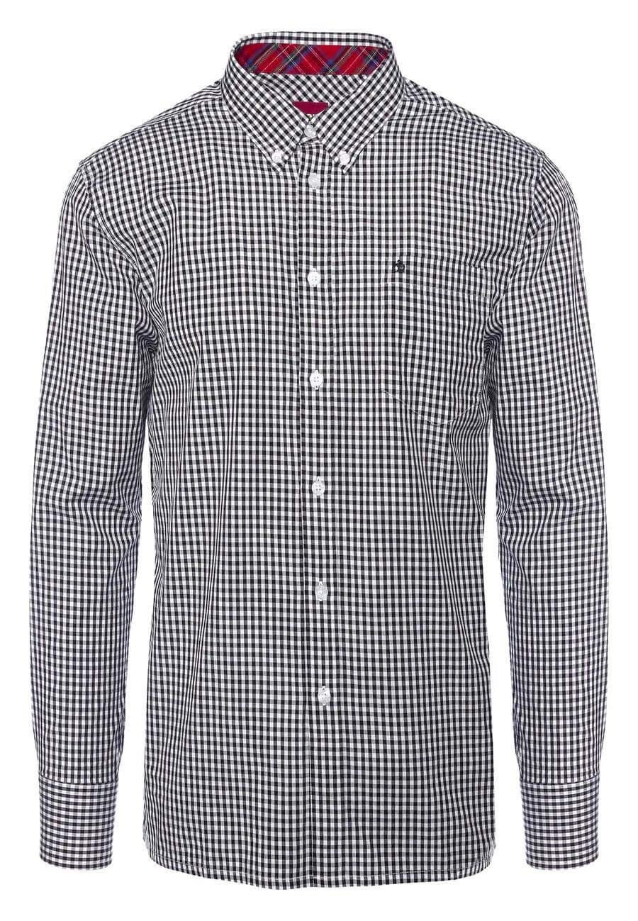 Merc ‘Japster’ Gingham Long Sleeved Shirt