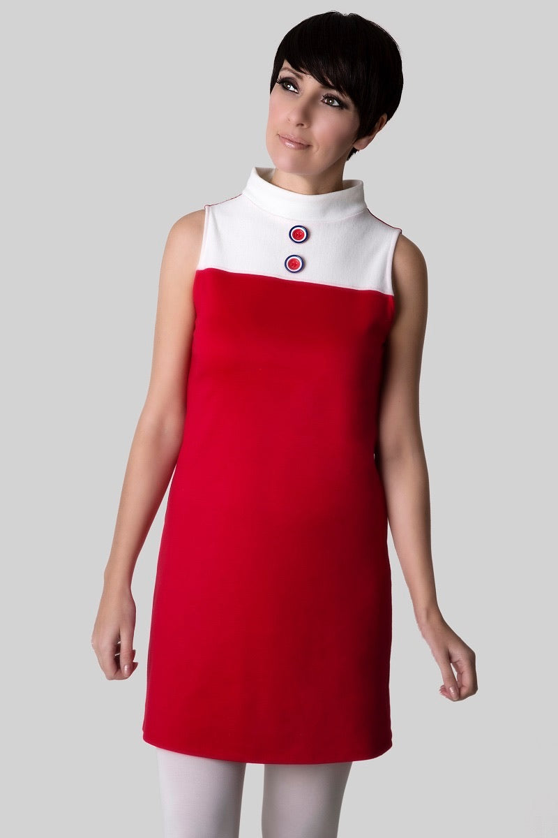 Love Her Madly ‘Lola’ Red Dress with White Detail